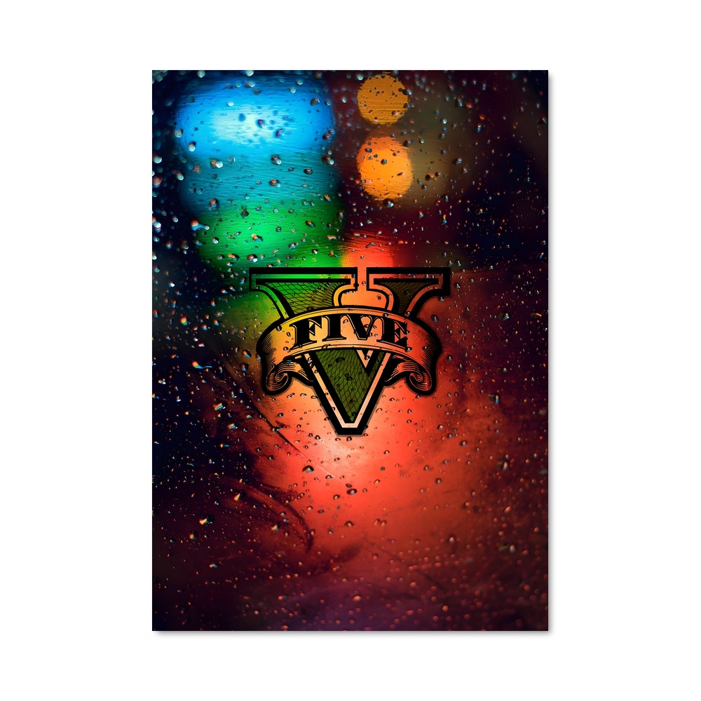 Poster Vitrage Pluvieux